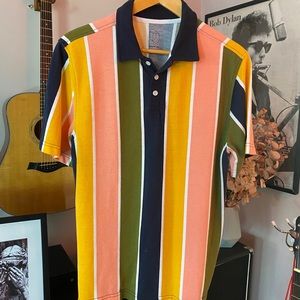 Vertical Striped Polo